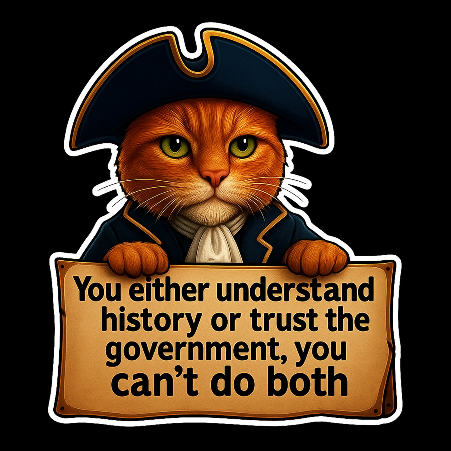 Trust the Government Sticker