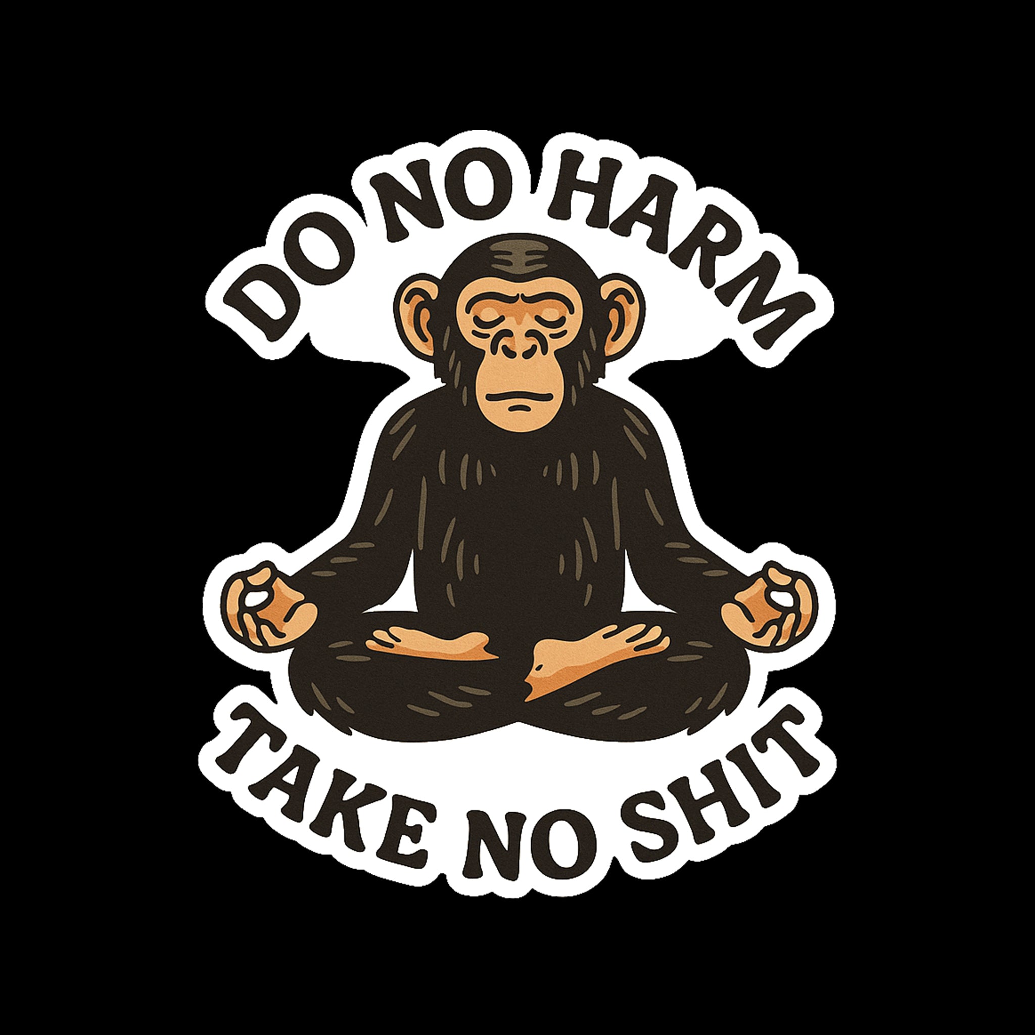 Do No Harm Take No Shit Sticker